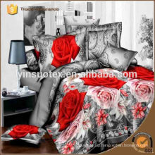 sumptuous rose 3D printed bedding set